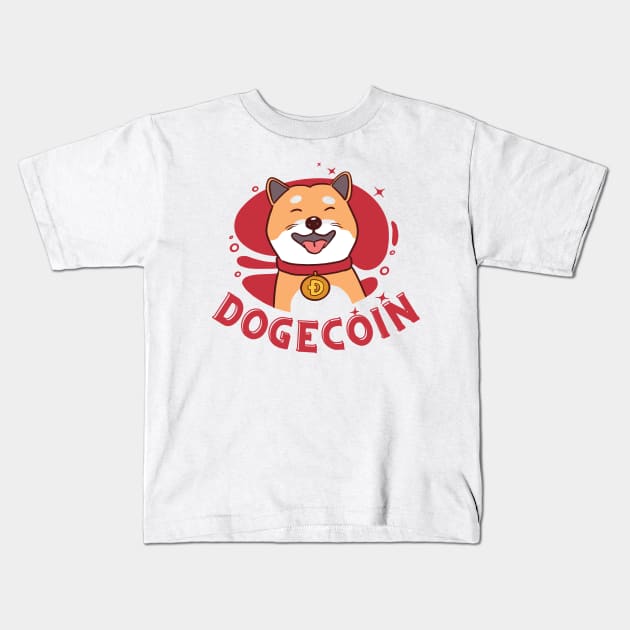 dogecoin shirt Kids T-Shirt by pmeekukkuk